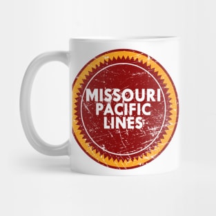 Distressed Missouri Pacific Railroad Mug